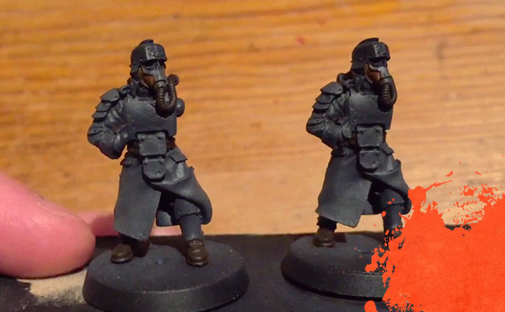 Painting Krieg Grenadiers. Part 2: Base colours