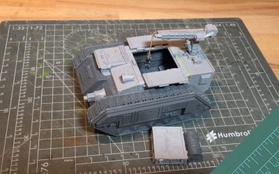 Building a Trojan Support Vehicle: Adding the crane detail