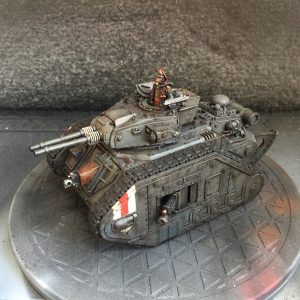 Painting Leman Russ Tank Commander with the Internal Sponson Conversion Kit.