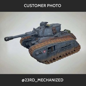 Rogal Dorn Battle Tank with Internal Sponsons. Photo by @23rd_mechanized.