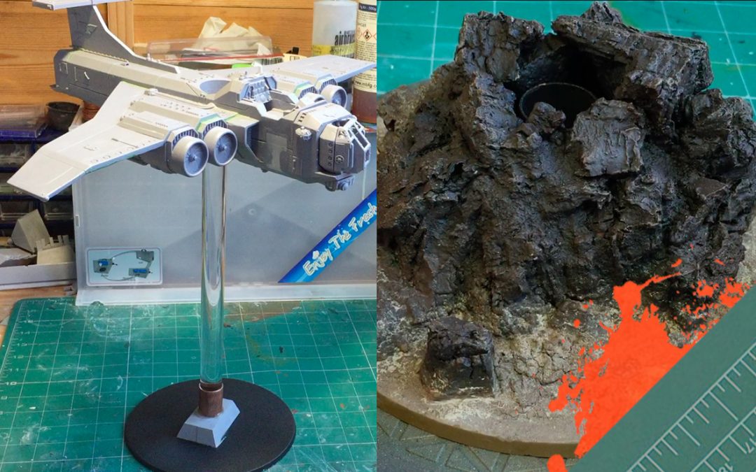 Build & Paint a Marauder Bomber. Part 5: Making a Custom Flight Stand and Base