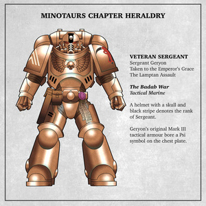 Minotaurs Veteran sergeant Badab War