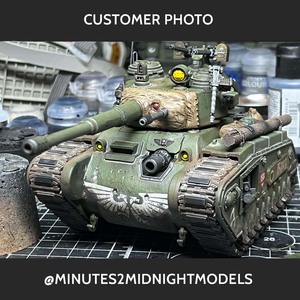 Rogal Dorn Battle Tank with Eliminator Cannon and Muzzle Brake. Customer photo by @minutes2midnightmodels