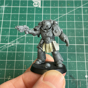 space marine captain with left handed holster