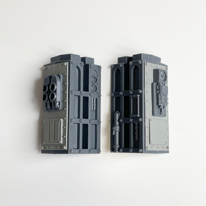 Pillar Plates used on Boarding Actions and Gallowdark Pillars with additional plastic detail - closeup